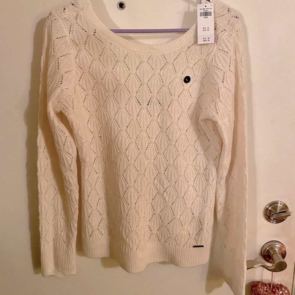 Abercrombie and Fitch Scoop Back Sweater